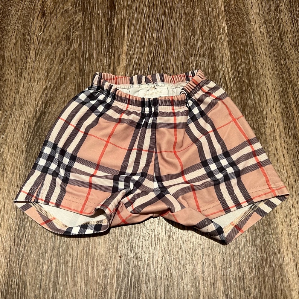 Burberry Baby Checkered Swim Shorts 3m